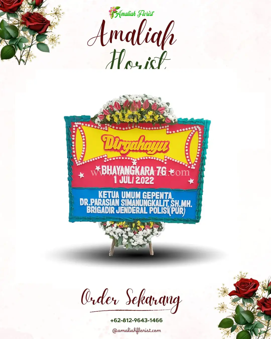 Papan Bunga HUT Ulang Tahun Kepulauan Selayar